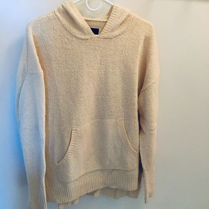 Nili Lotan Hoodie Sweater Cream Size Small